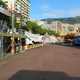 Monaco cityscape with hills in the background