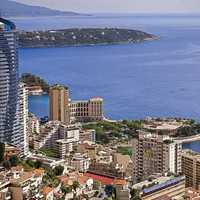 Monaco skyscrapers by the coastline