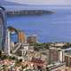 Monaco skyscrapers by the coastline