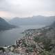 Mountainside Village and river landscape in Kotor, Montenegro