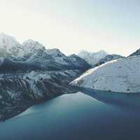 Landscape of Gokyo Lakes in Nepal