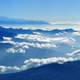 Mountaintop Landscape and Clouds in Nepal