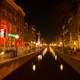 Amsterdam at night lighted up in the Netherlands