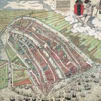 Amsterdam on a woodcutting in 1544
