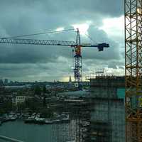 Cranes and Construction in Amsterdam 