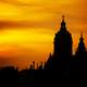 Dusk skies over Amsterdam, Netherlands