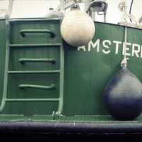 Fishing Boats at the dock in Amsterdam, Netherlands