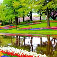 Garden of Europe in the Lisse, Netherlands