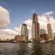 Sky across the river in Rotterdam, Netherlands