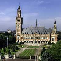 Peace Palace in The Hague, Netherlands