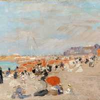 Beach of Utrecht Painting in 1910