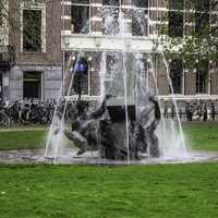Fountain in Utrecht, Netherlands