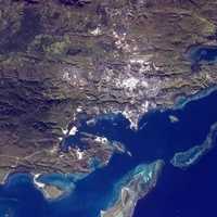 Satellite Image of Port Moresby, New Guinea