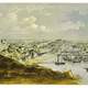 Painting of Auckland port, New Zealand 1857 landscape