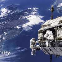 View of the Christchurch region, New Zealand from the International Space Station 