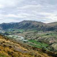 Crown Range Road Scenic Lookout in New Zealand