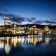 Night Skyline on the waterfront in Wellington, New Zealand