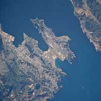 Satellite Image of Wellington, New Zealand