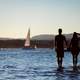 Couple looking into Oslo Bay