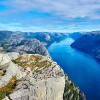 Beautiful Norwegian Fjord at Preikestolen