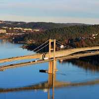Bridge over the River in Norway