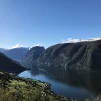 Mountains, Cliff, and the Norwegian Fjord