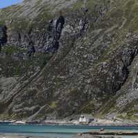 Scene at Grotlesanden, Bremanger, Norway