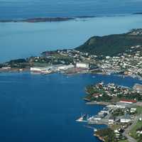 Seaside Town landscape in Norway