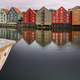 Buildings in Trondheim and part of the skyline