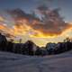 Alpine Landscape with clouds and sky