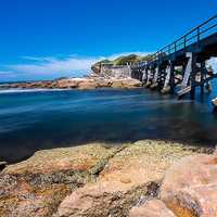 Bare Island with bridge