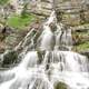 Beautiful waterfall with cascading water