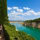 Blue-Green river flowing through the landscape