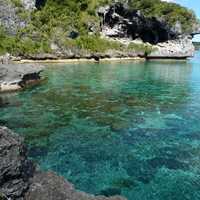 Blue Green Water and scenic Shoreline