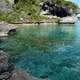 Blue Green Water and scenic Shoreline