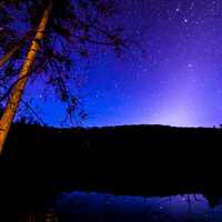 Blue Starry Sky with stars