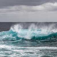 Cresting Waves in the ocean