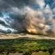 Dramatic Clouds and skies over Orchards and Farms