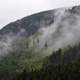 Fog rising up from the Mountainside