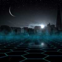 Futuristic Cityscape at night