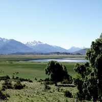 Great landscape with mountains in south Argentina