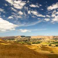 Great landscape with sky and clouds and hills