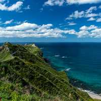 Green Hills and Blue Ocean