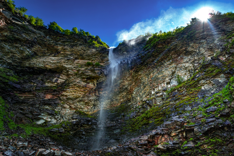 High Waterfall From Cliff Image Free Stock Photo Public Domain