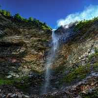 High Waterfall from Cliff