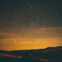 Hills under the Stars night landscape