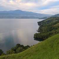 Lake landscape on a calm day