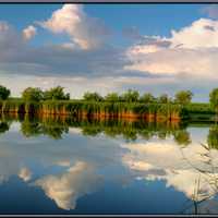 Lake, shoreline and landscape