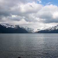 Lake with Snow-capped mountains