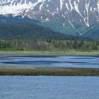 Large Mountain with lake and landscape